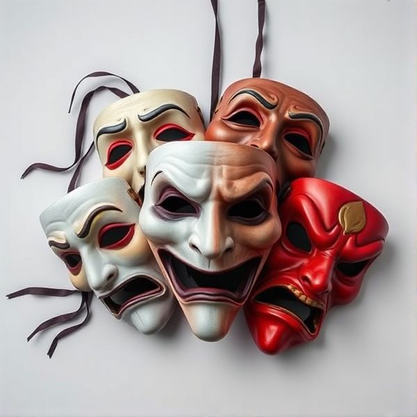Four Tempers Mask Set (Woe, Frolic, Dread, Malice)