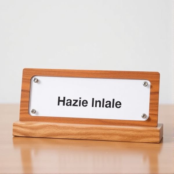 Desk Nameplate Set (Holder + 50 Inserts) - Image 3