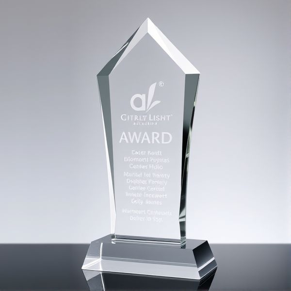 Laser-Etched Crystal Award - Image 2