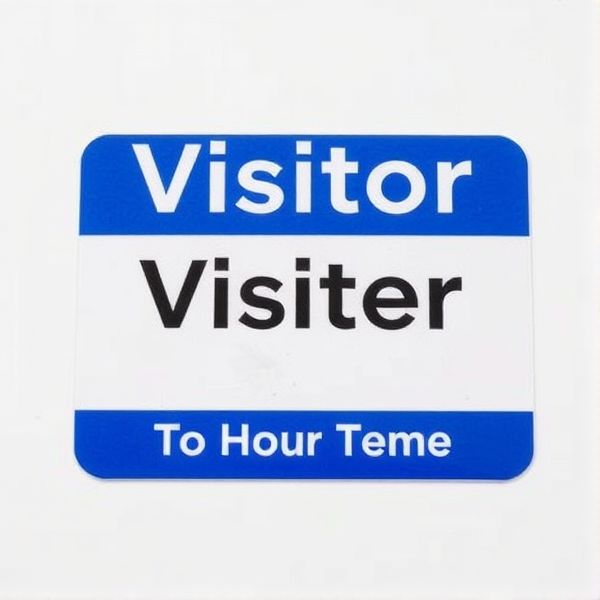 Perpetuity Wing Visitor Badges (Box of 100)